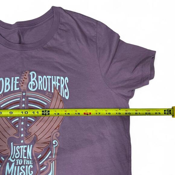 Purple Doobie Brothers Music graphic tee women's size Large - Picture 3 of 3